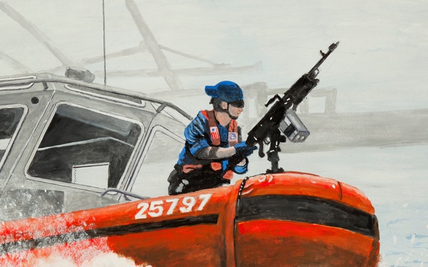 US Coast Guard Art Program 2015 Collection, 'Securing the Way'