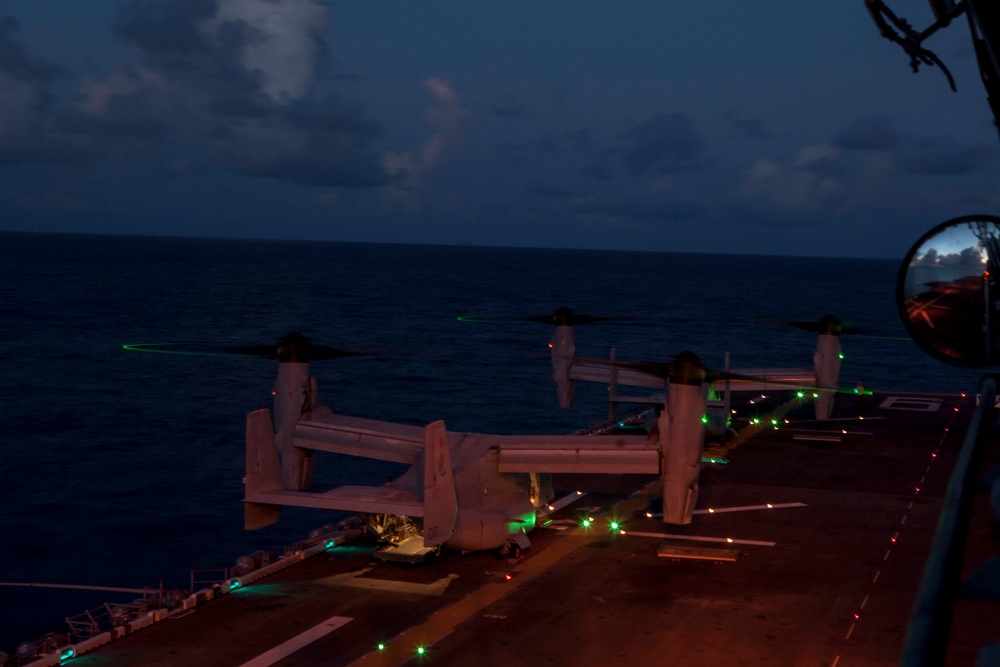 Night Deck Qualifications aboard the USS Bonhomme Richard (LHD 6)