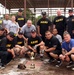 NCOs celebrate victory over officers in inaugural softball game
