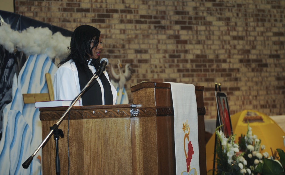 Memorial service honors dedicated civilian