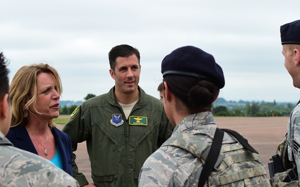 SecAF visits RAF Fairford
