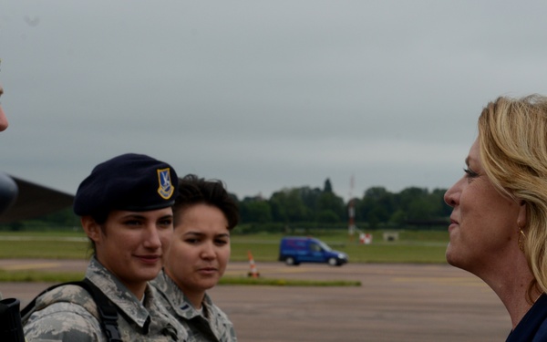 SecAF visits RAF Fairford