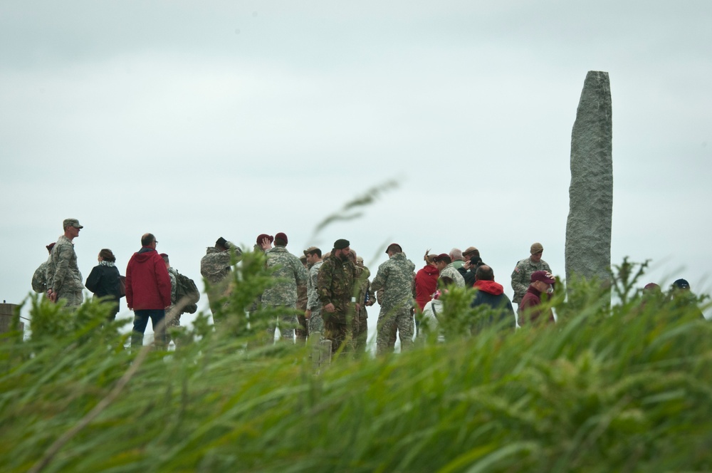 Joint Task Force D-Day 71 visits D-Day sites