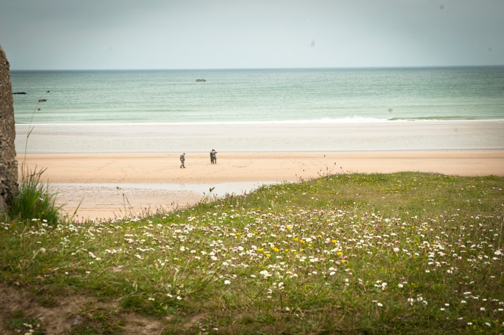 Joint Task Force D-Day 71 visits D-Day sites