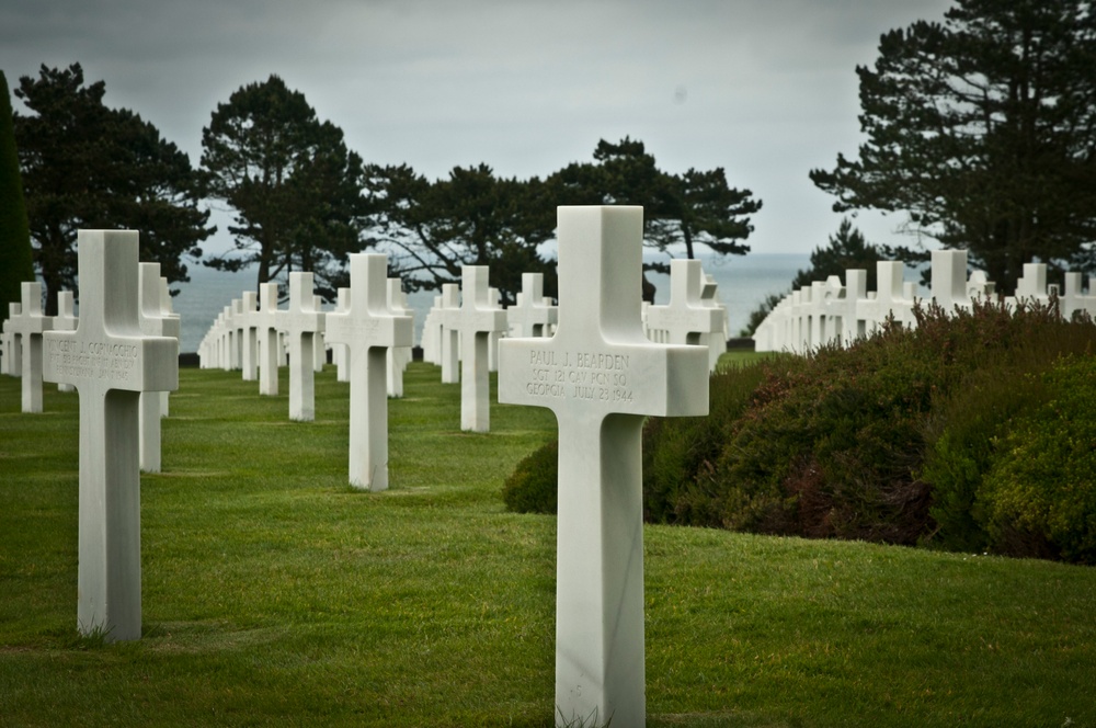 Joint Task Force D-Day 71 visits D-Day sites