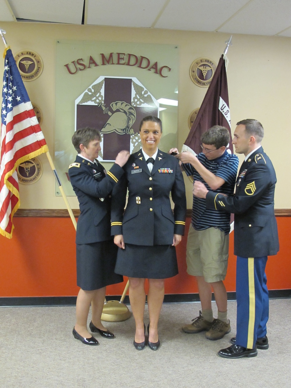 Capt. Tabatha Pepin's promotion to major in the US Army