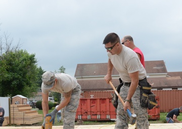 Reservists lend a helping hammer