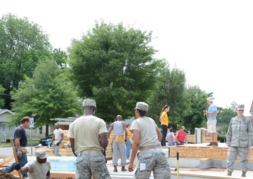 Reservists lend a helping hammer