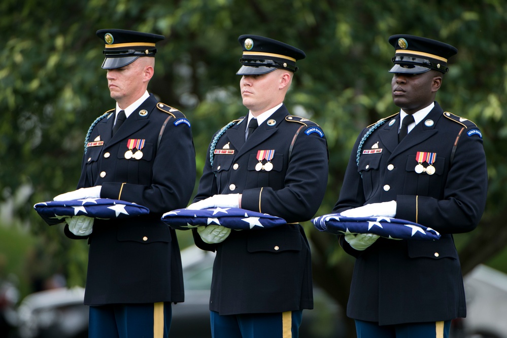 Burial service for soldiers missing from Vietnam War in Section 60 of Arlington National Cemetery