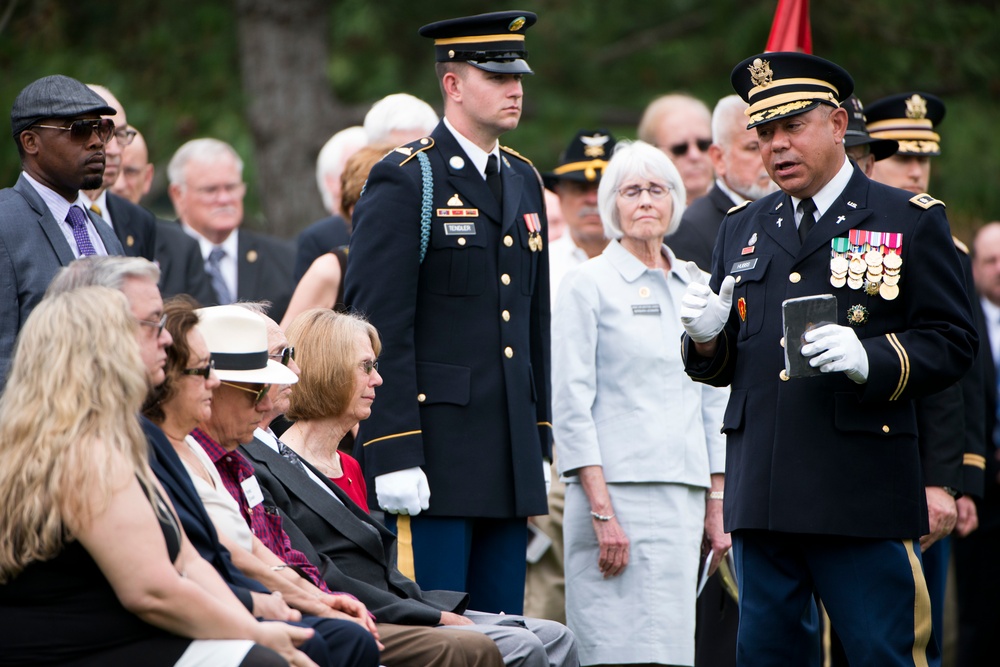 Burial service for soldiers missing from Vietnam War in Section 60 of Arlington National Cemetery