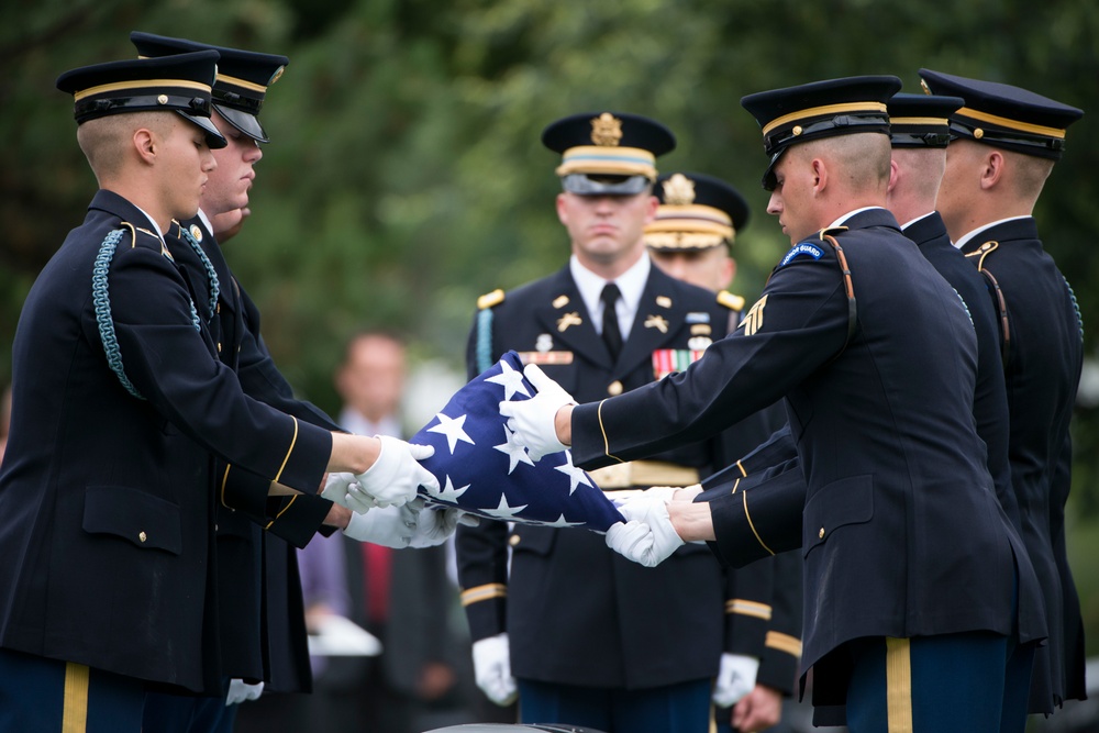 Burial service for soldiers missing from Vietnam War in Section 60 of Arlington National Cemetery