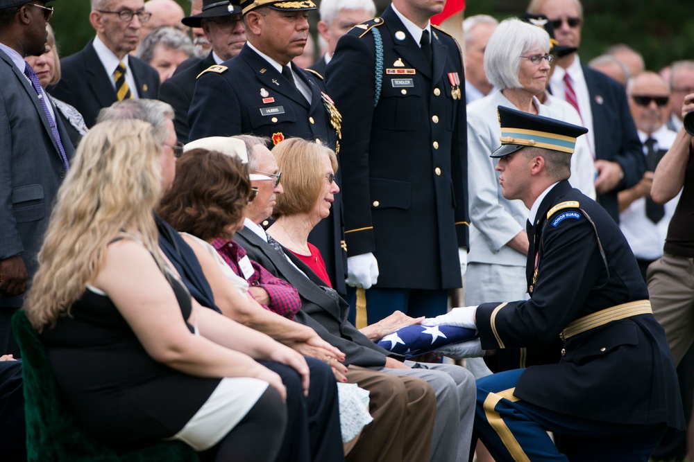 Burial service for soldiers missing from Vietnam War in Section 60 of Arlington National Cemetery