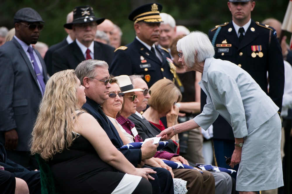 Burial service for soldiers missing from Vietnam War in Section 60 of Arlington National Cemetery