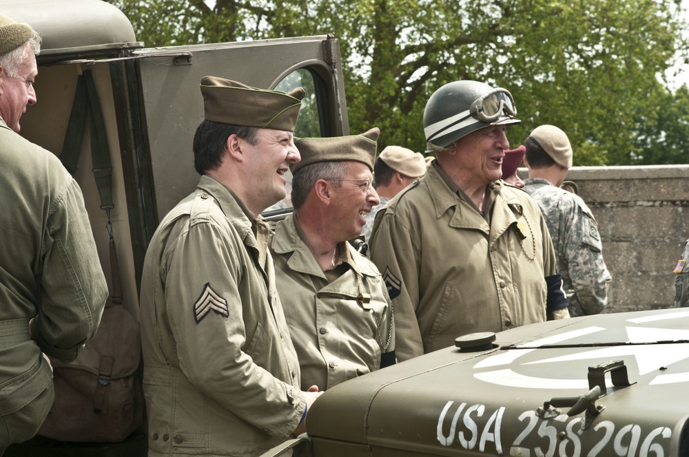 Task Force Normandy 71 visits Carentan