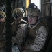 U.S. Marines fast rope from CH-53E Super Stallion at Sea