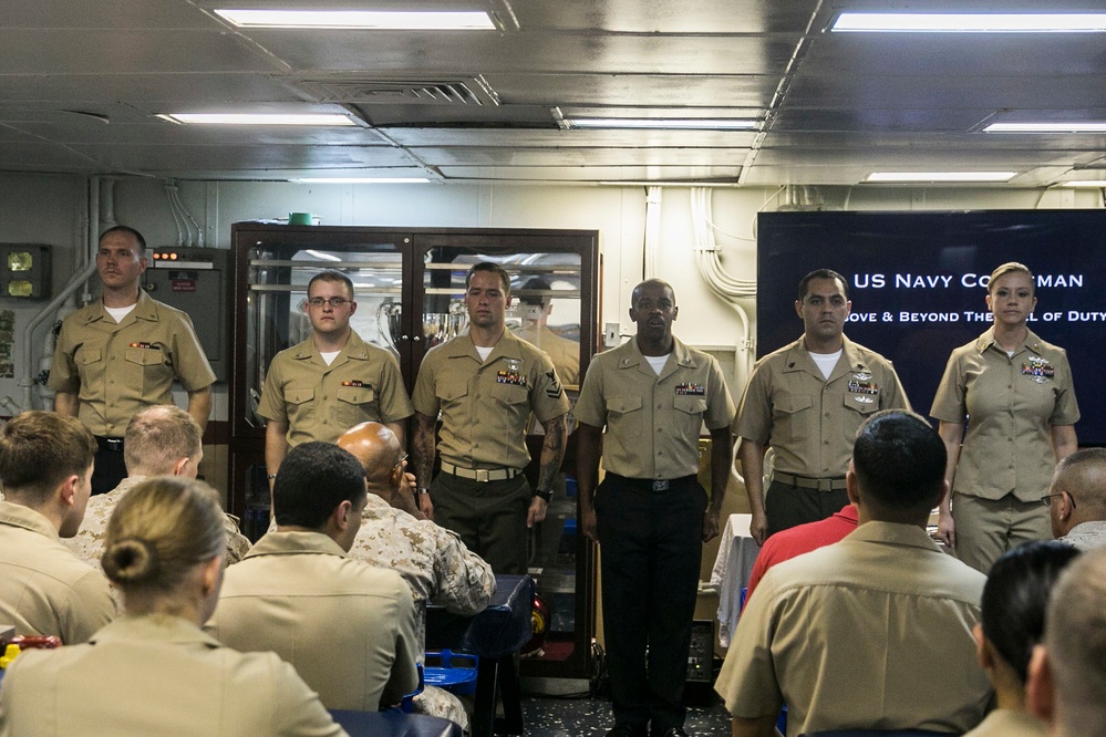 U.S. Navy Corpsmen celebrate Hospital Corps’ 117th Birthday