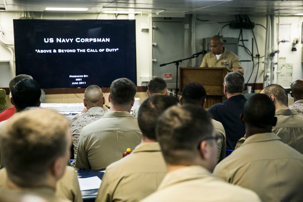 U.S. Navy Corpsmen celebrate Hospital Corps’ 117th Birthday