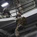 U.S. Marines fast rope aboard USS San Antonio