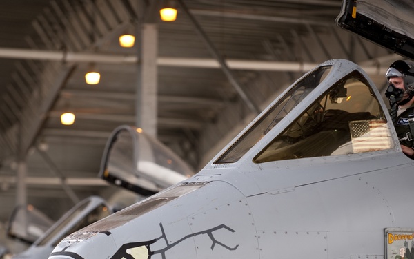 Warthog pilot prepares for mission