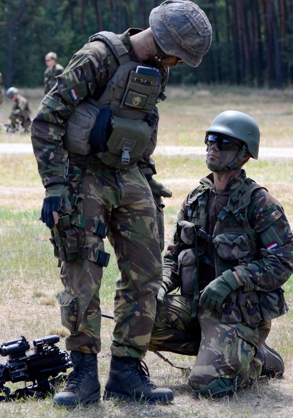 Task Force Brawler and Dutch soldiers participate in Noble Jump