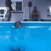 U.S. Marines dive into water survival training