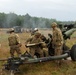 Firing artillery