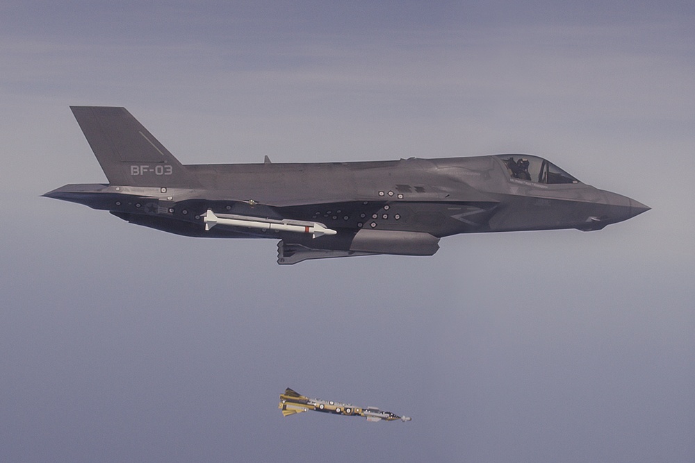 F-35B Aces First Release of a UK Paveway IV Bomb