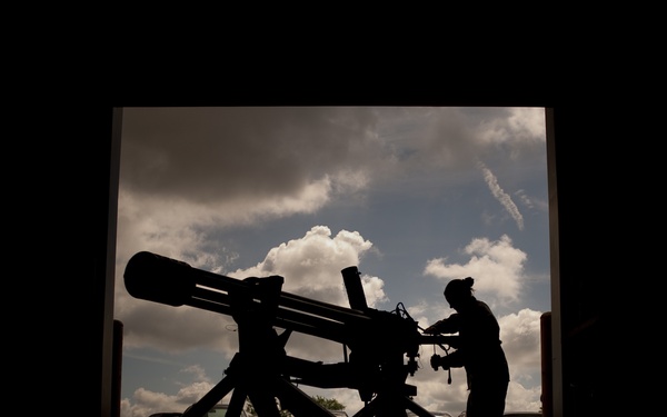 30 mm Warthog cannon receives maintenance