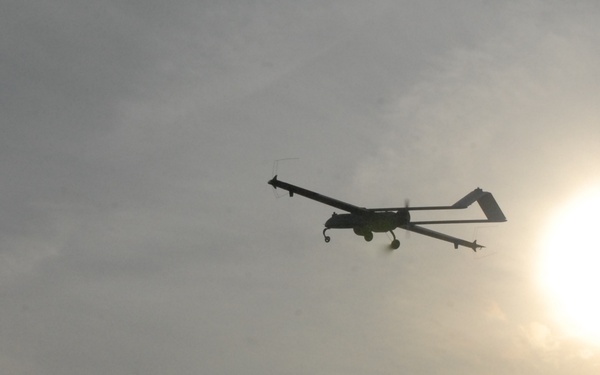 Virginia Guardsmen launch UAS over Fort Drum