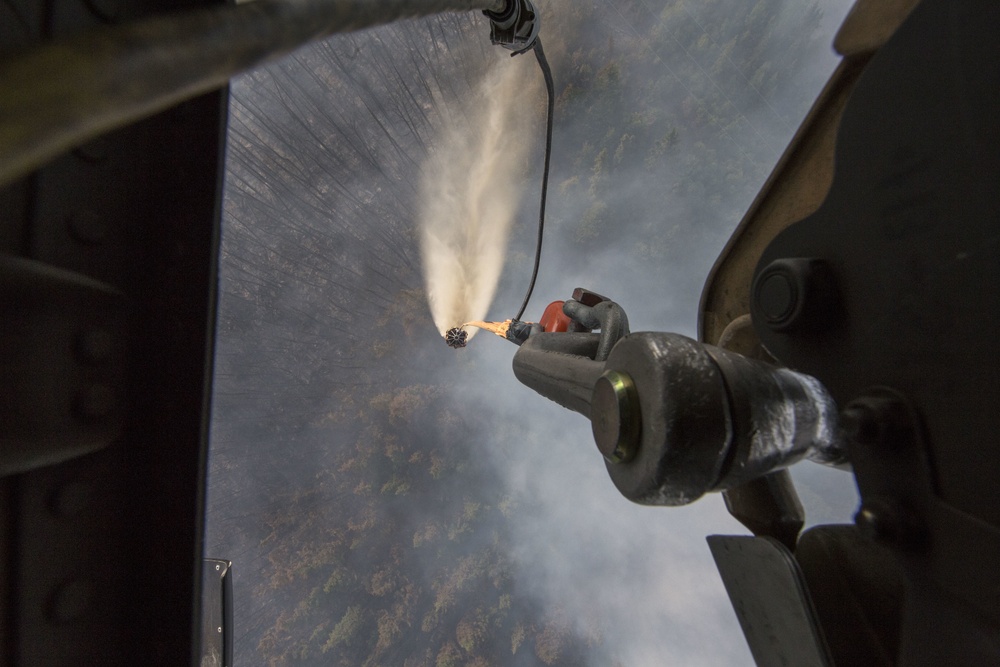 Alaska Army National Guard Black Hawk crews help fight Alaska fires