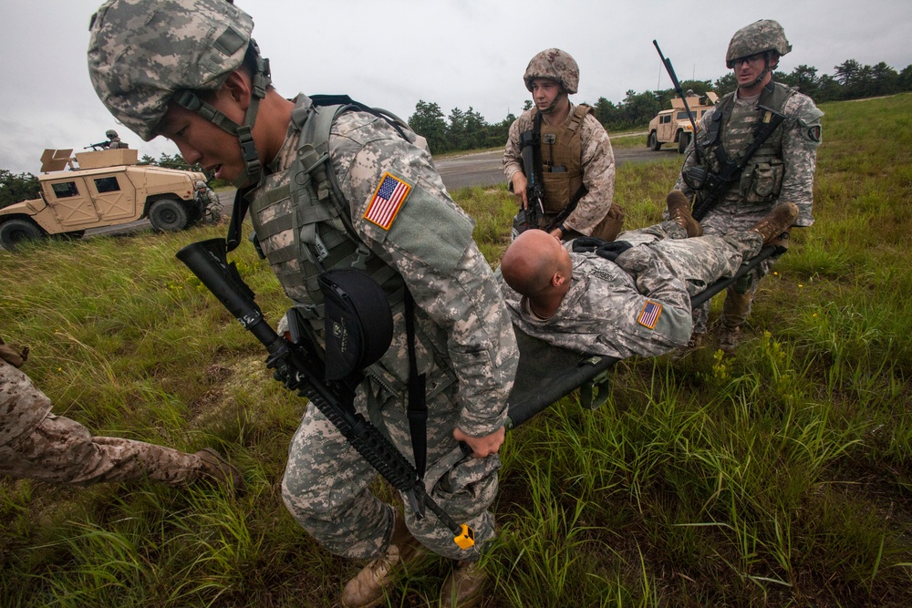 New Jersey National Guard and Marines perform joint training