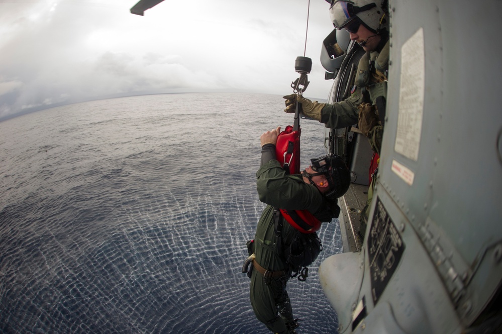 Floating mine response drill