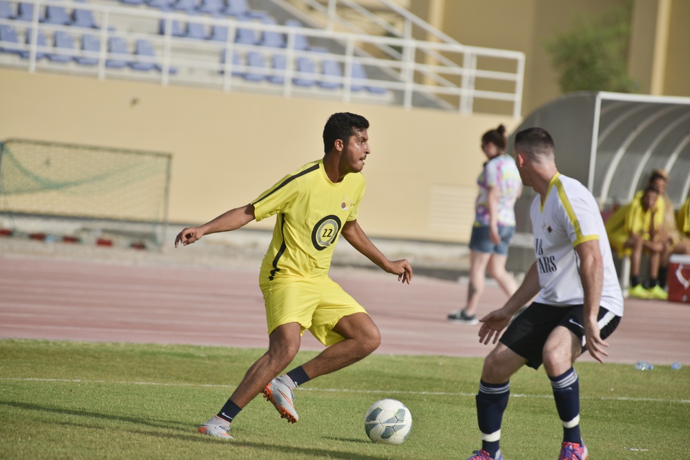 AUAB All-Stars and Qatari military score big during soccer scrimmage