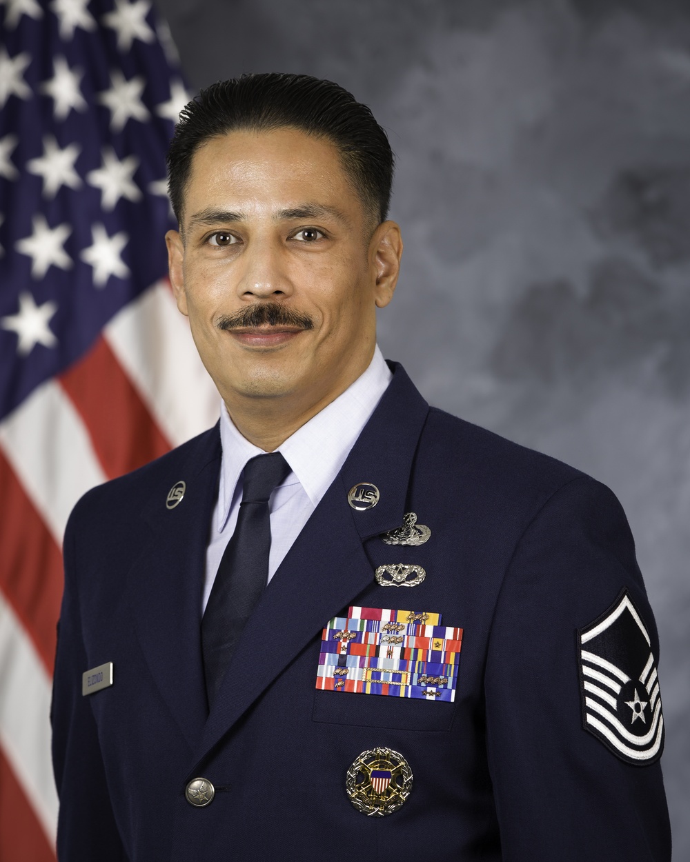 Official portrait, Master Sgt. Victor D. Elizondo, US Air Force