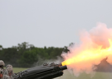 4th MEB cases colors at inactivation ceremony