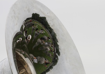 4th MEB cases colors at inactivation ceremony