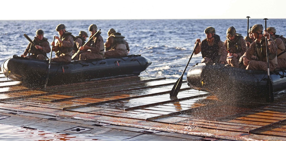 31st MEU completes first week of AIT with the USS Ashland