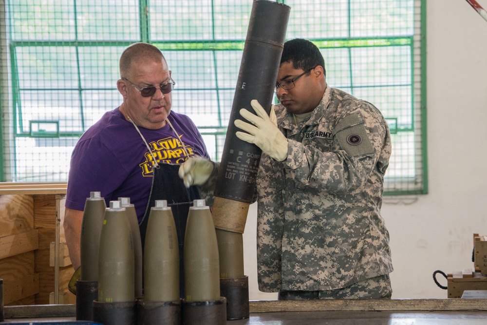 Army Reserve Soldier recycles rounds