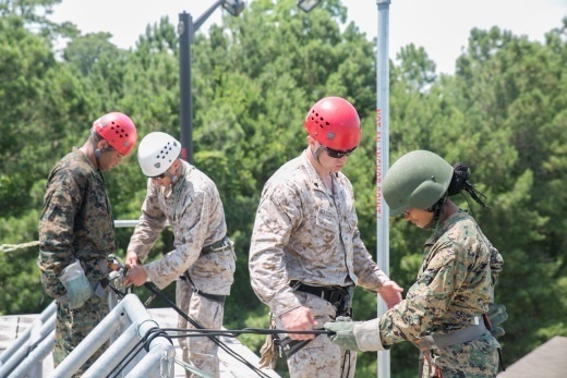 Cadets come to Camp Lejeune for summer leadership camp