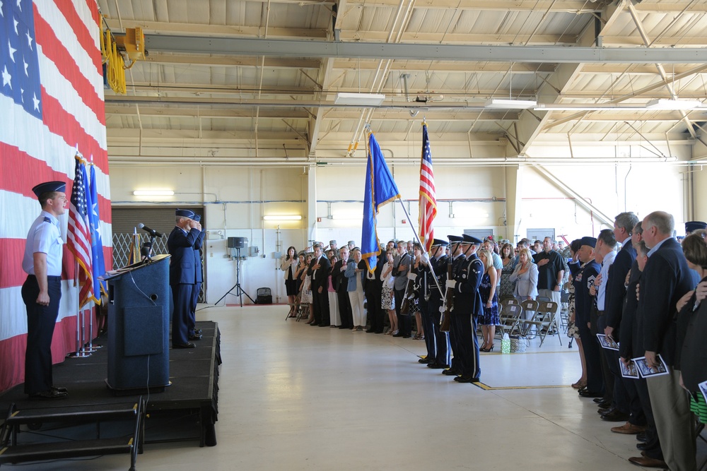 388th FW change of command ceremony