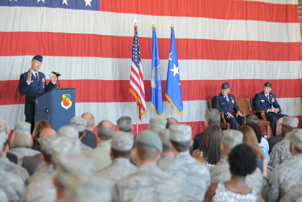 388th FW change of command ceremony