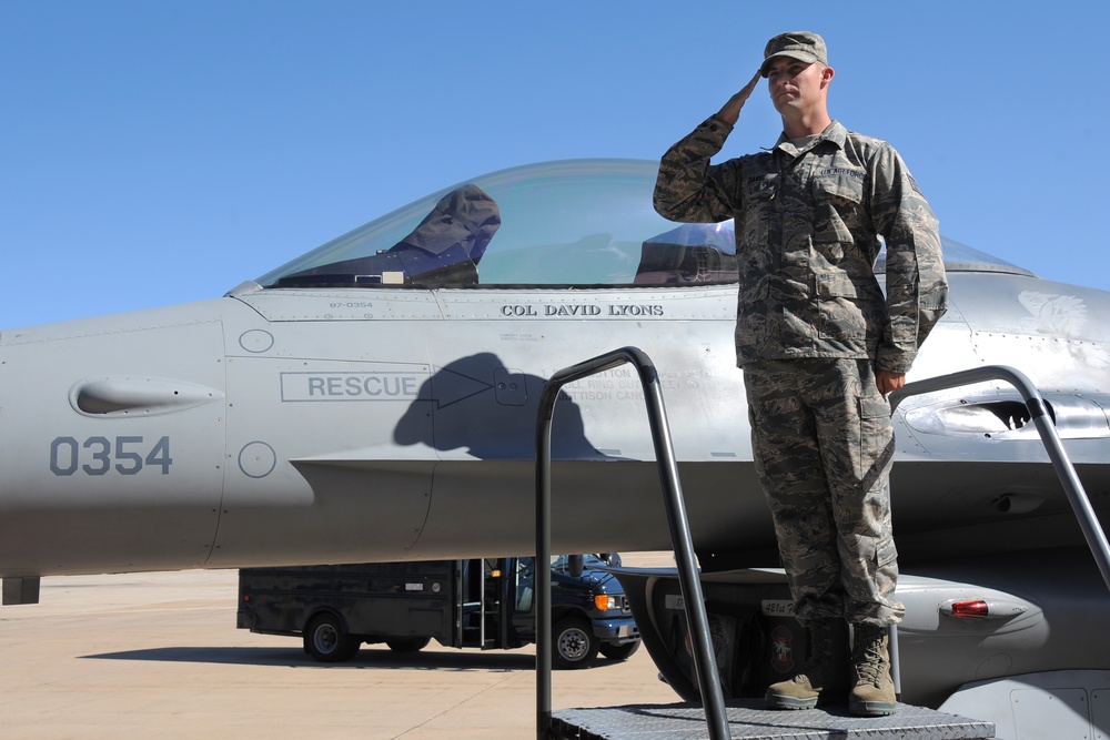 388th FW change of command ceremony