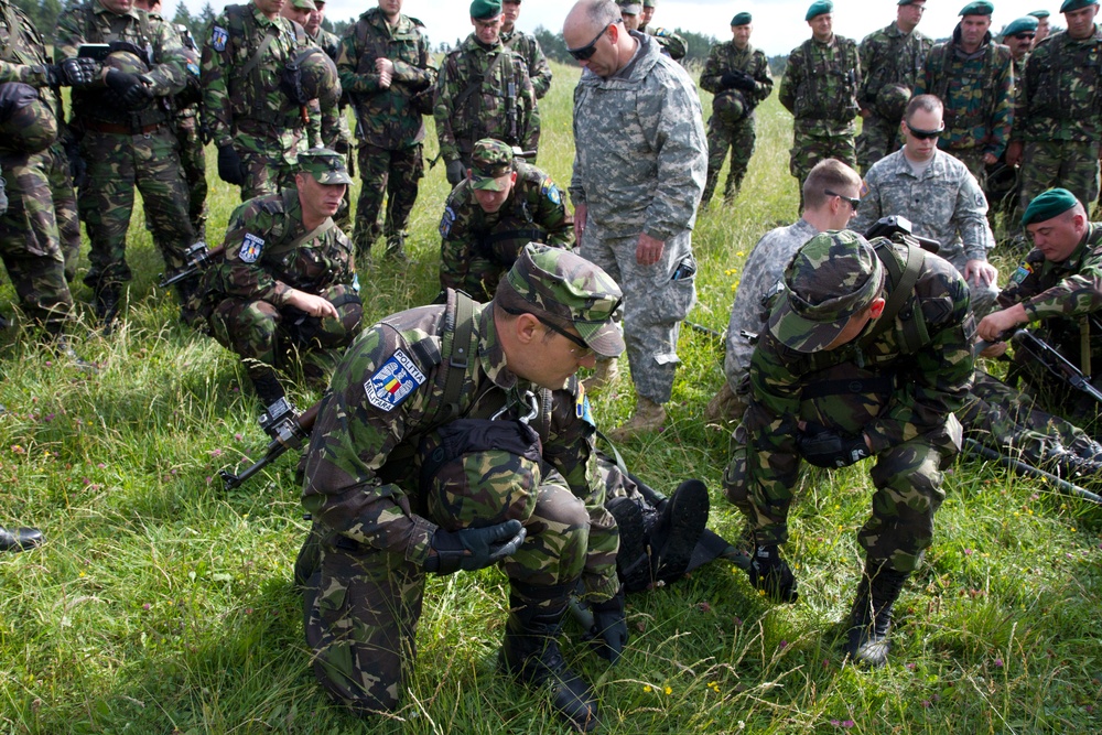 US Army and Romanian army conduct Joint Medical Training