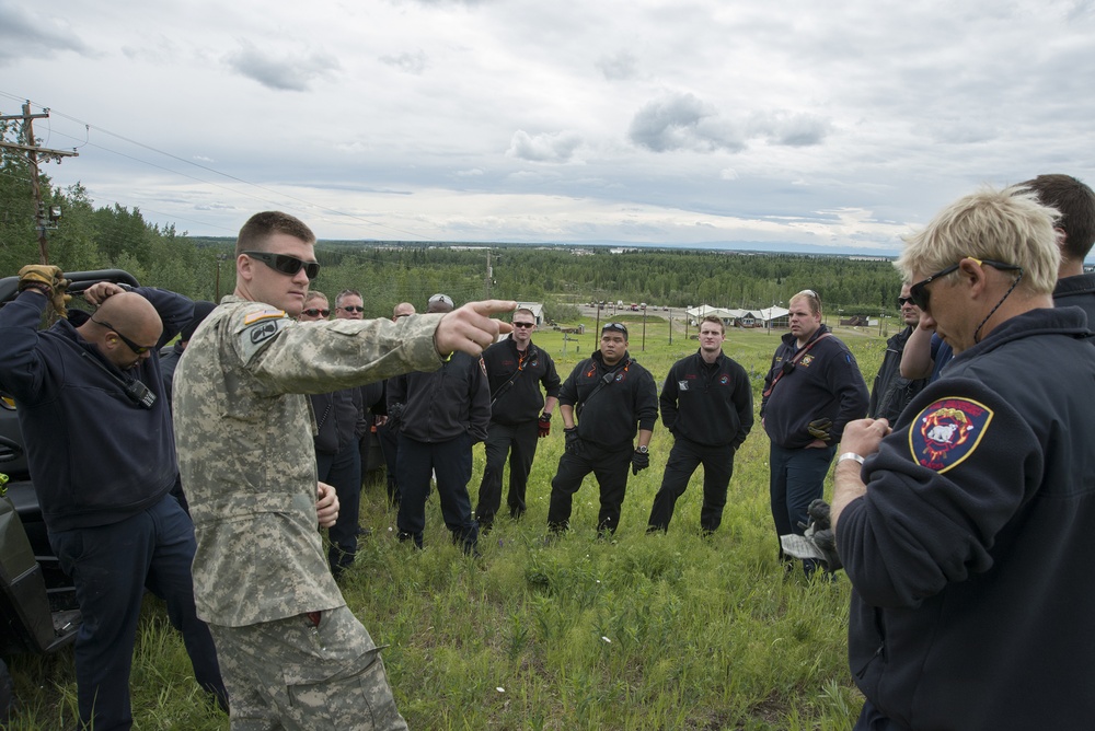 Fort Wainwright Fire Department medevac training