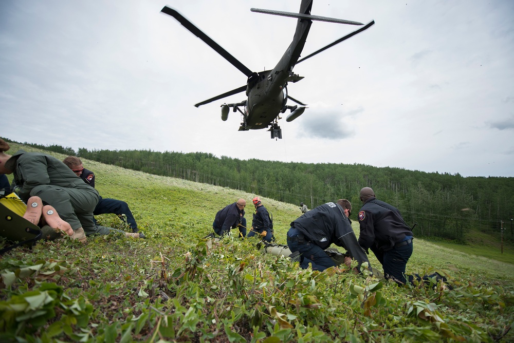 Fort Wainwright Fire Department medevac training