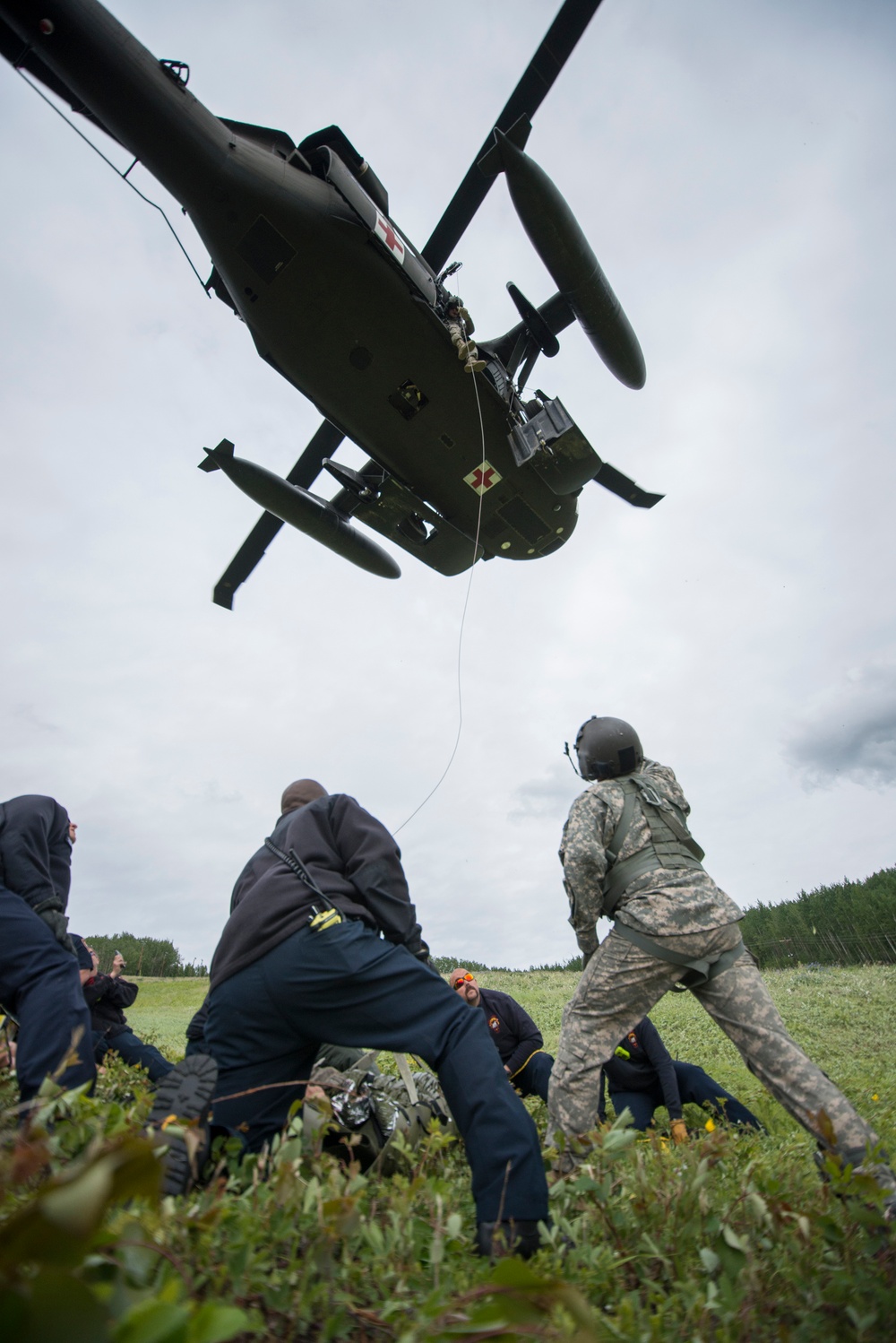 Fort Wainwright Fire Department medevac training