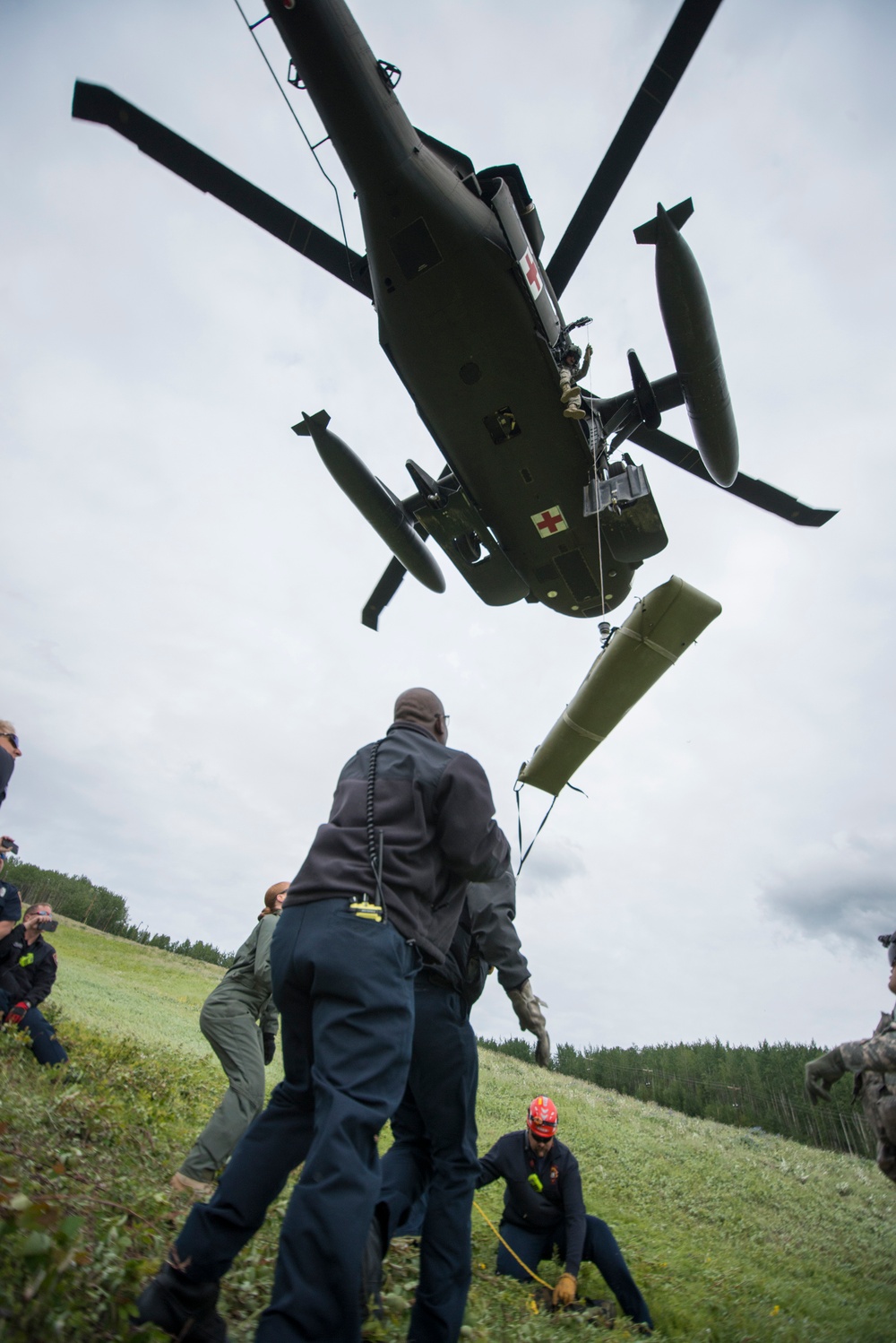 Fort Wainwright Fire Department medevac training