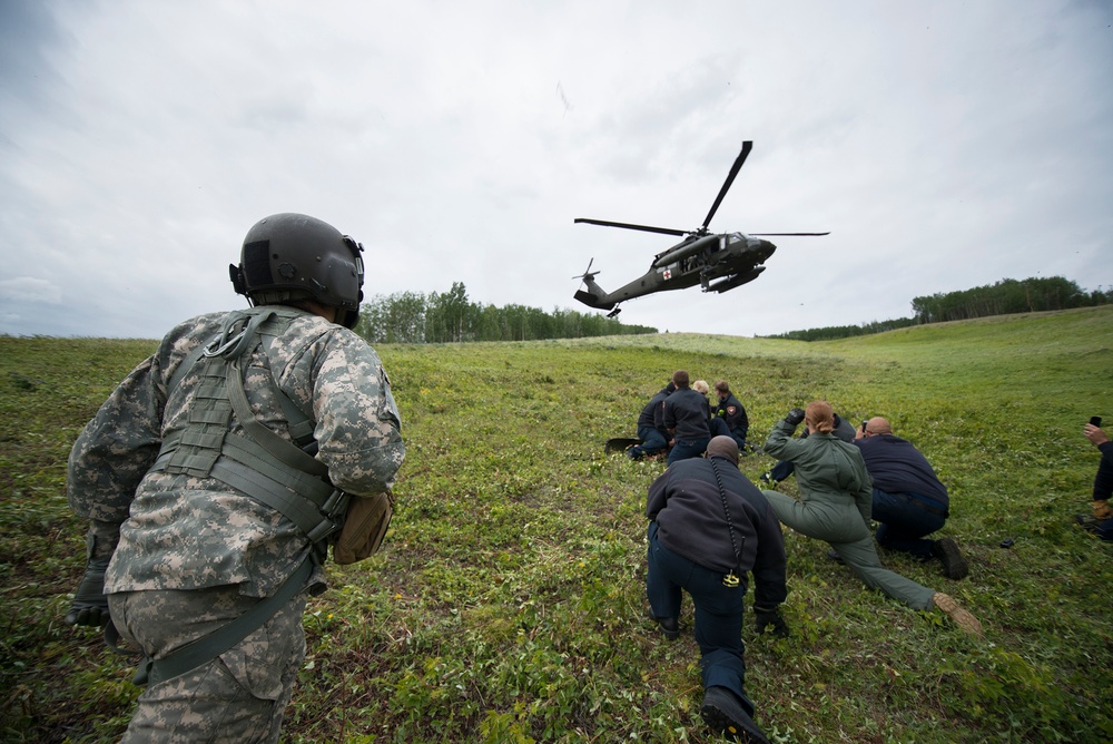 Fort Wainwright Fire Department medevac training