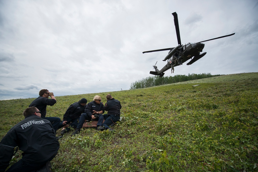 Fort Wainwright Fire Department medevac training