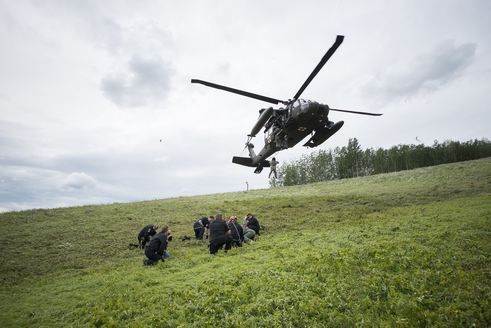 Fort Wainwright Fire Department medevac training